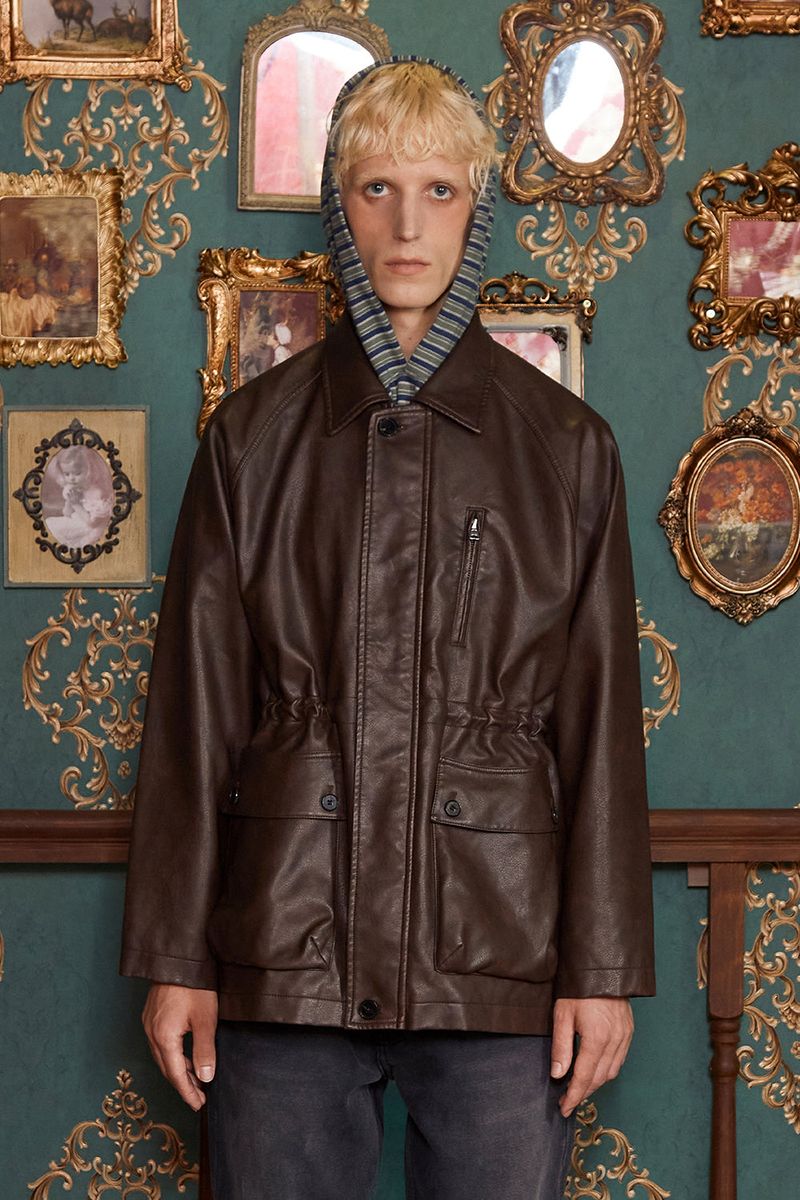UNALLOYED（アナロイド）の「WASHED LEATHER FIELD JACKET / BROWN（Jackets/Outerwear）」