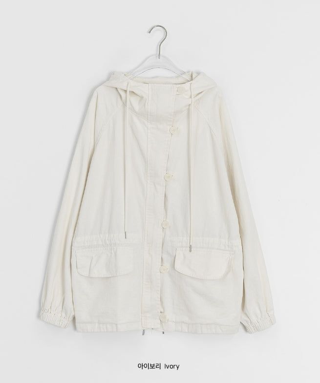 Aine Cotton Washing Crackers Field Jacket