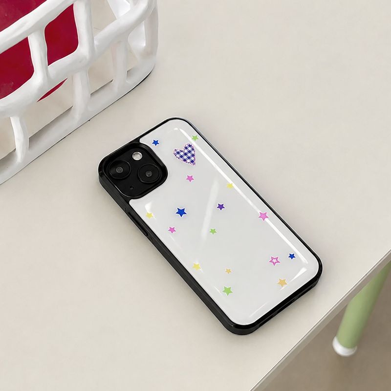 allthesamestudio（オールザセイムスタジオ）の「ハート スター エポキシ バンパー ケース（スマホグッズ/小物）」