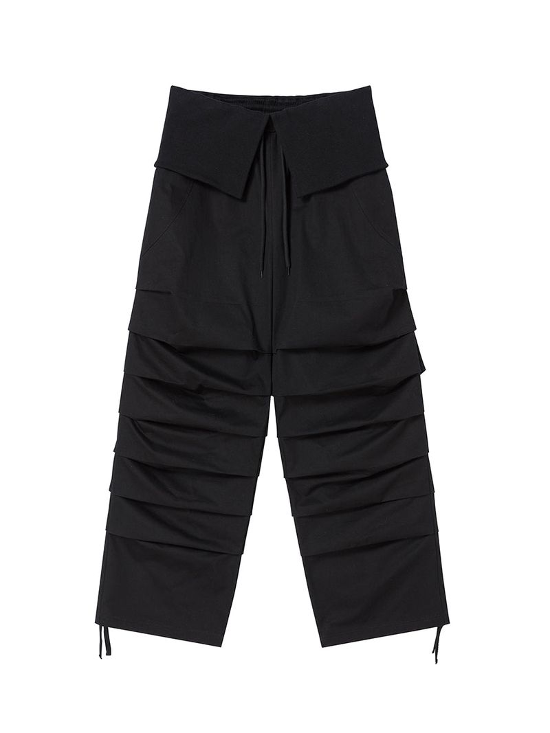 TUCK PANTS BLACK