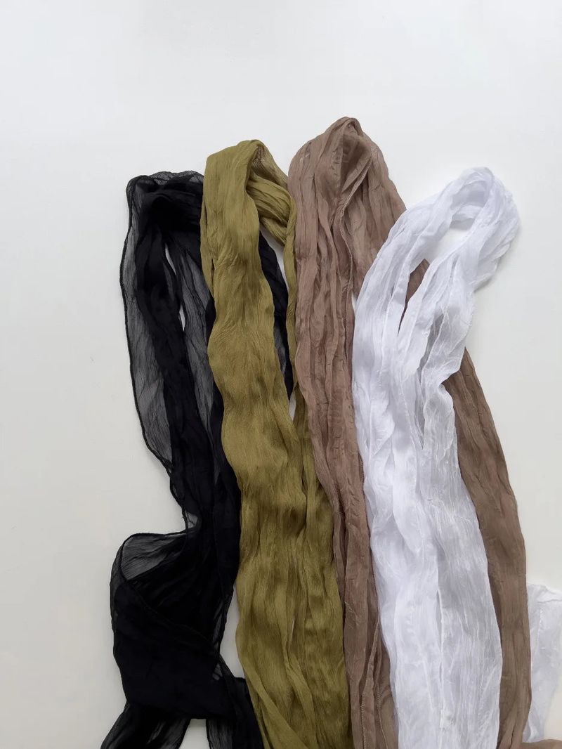 Diane Wrinkle Long Scarf
