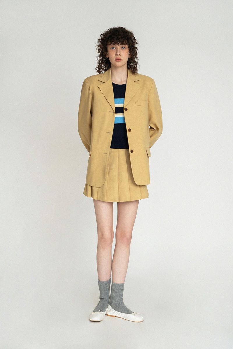 New roman jacket_mustard