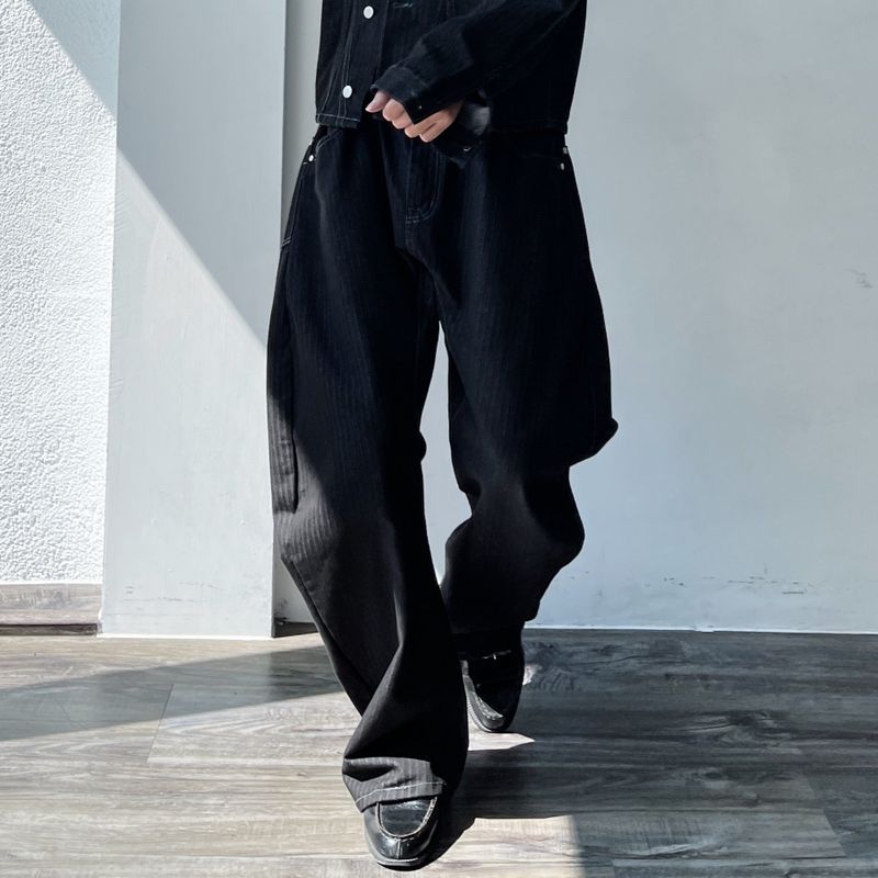 Vibe Pinstripe Boxy Trousers