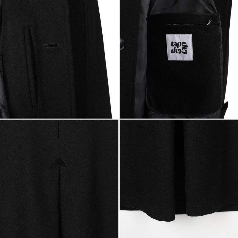 3 TAP Melton Essential Wool Coat (2color)