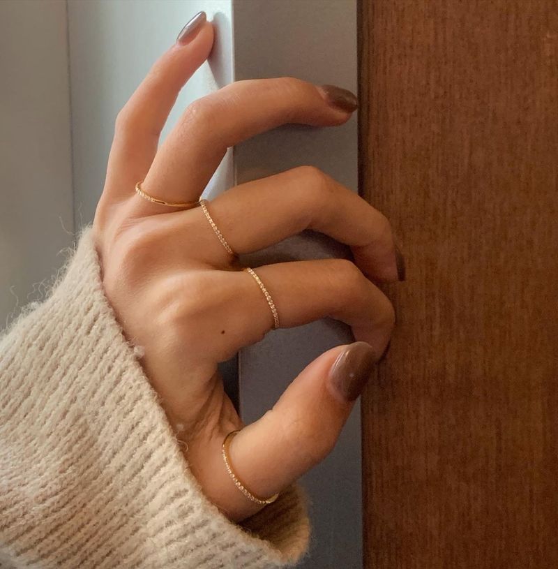 (silver925) Clin cubic ring *gold
