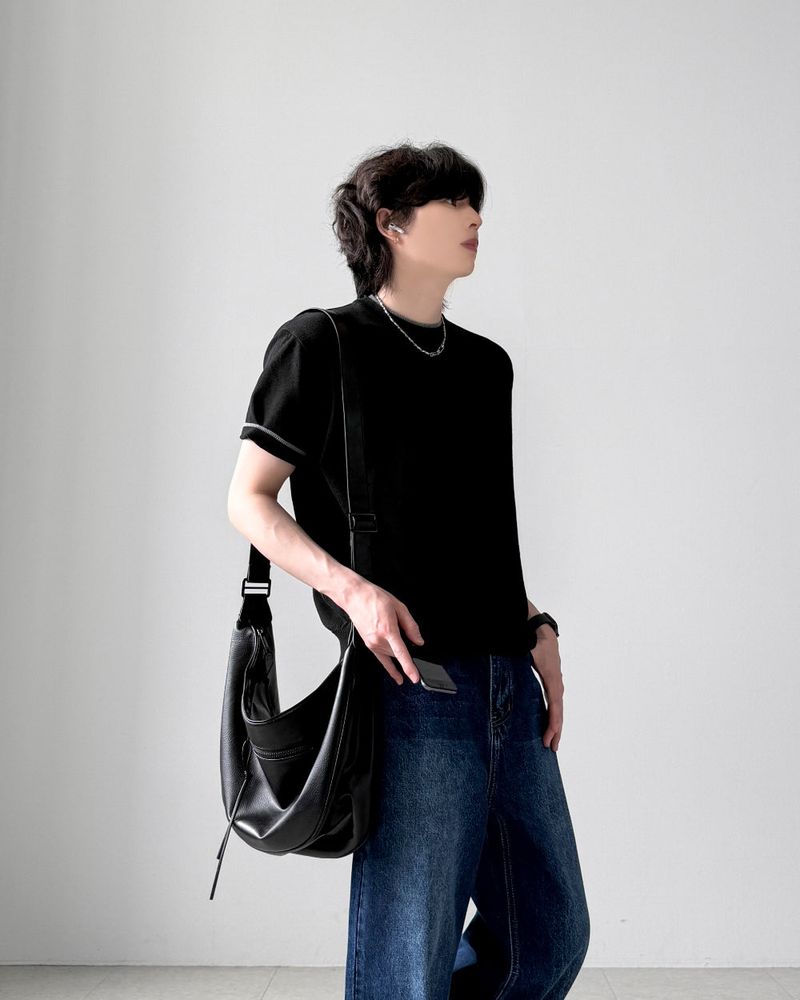 Kelly Muscle Fit Half Knit