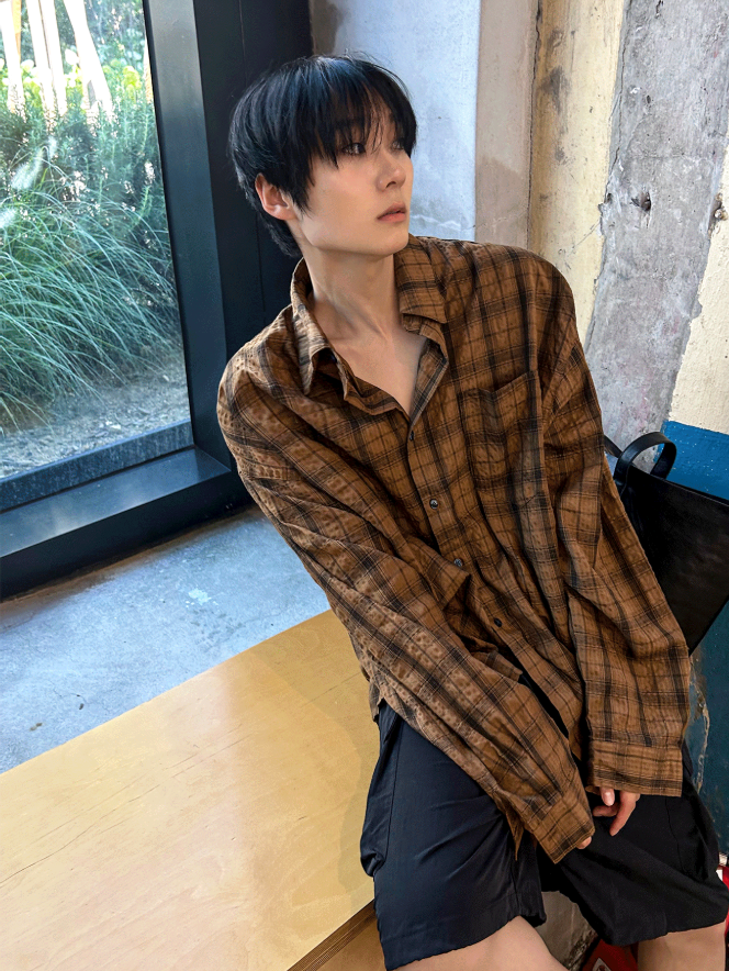 Oasis Wrinkled Check Shirt