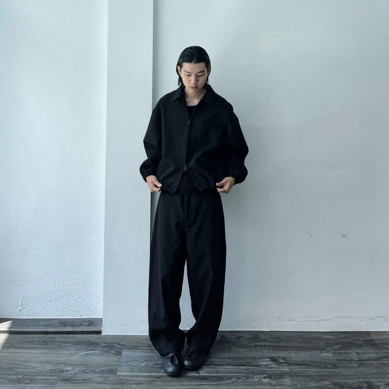 Panel Line Wide Trousers