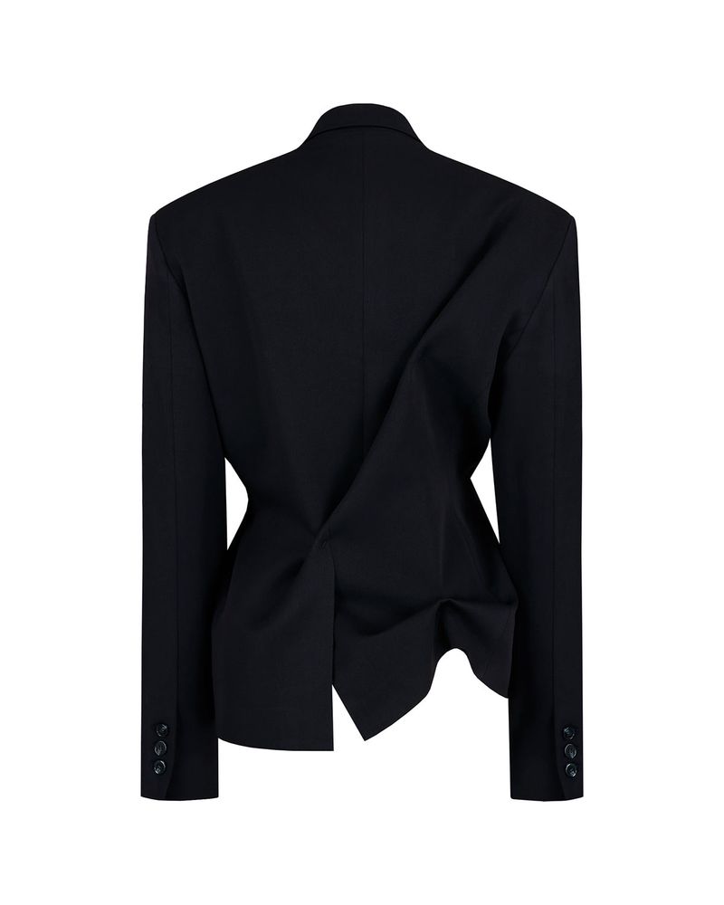 DOZI - Pinched Tailored Jacket _ Dark Navy
