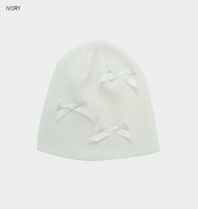 Cont ribbon beanie