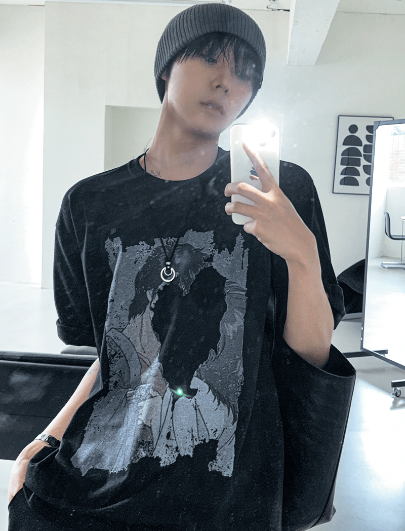 COSYHARU（コシハル）の「Love Gun Street Short-sleeved T-shirt（Tops）」