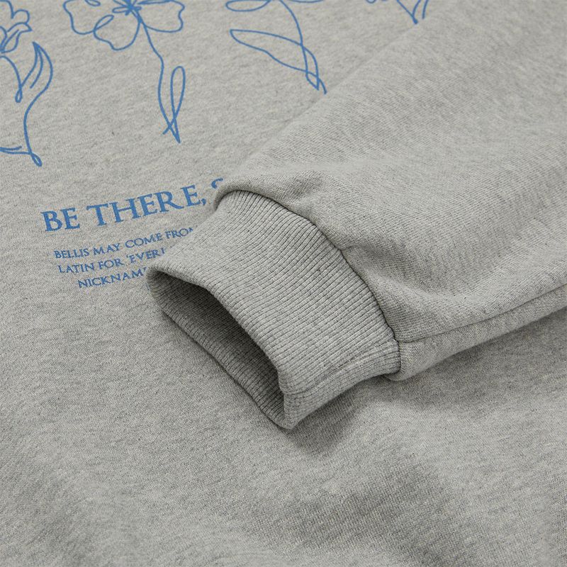 フラワーハンドグランピックスウェット/Flower Hand Graphic Sweatshirt [GREY]