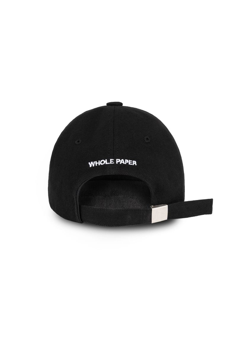 TEXT BALL CAP (BLACK)