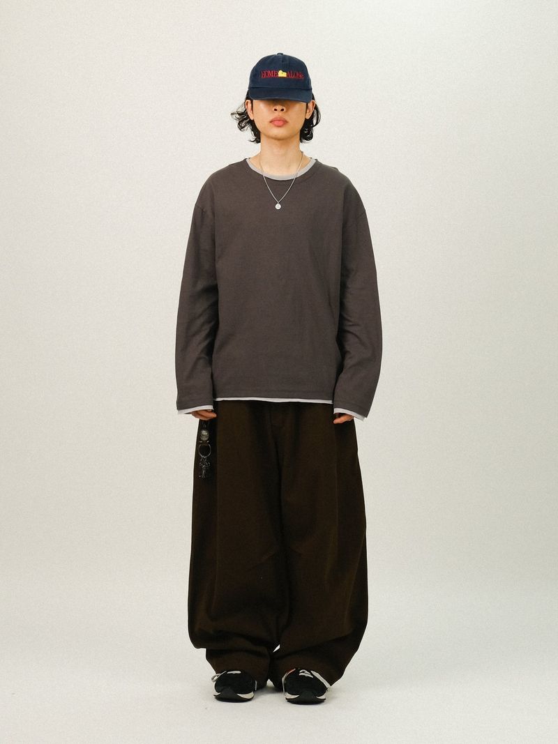 AND Pin-tuck Balloon Pants