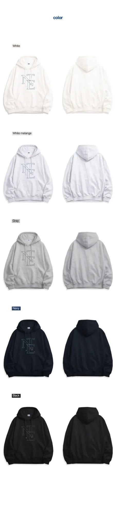 NTE stitch hoodie (5color)