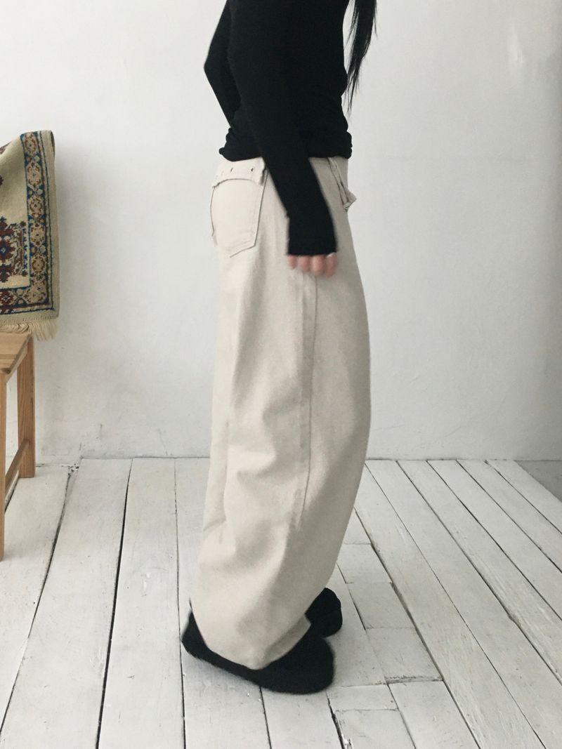 Eyelet Steel Lap Scarf Pants (3c)