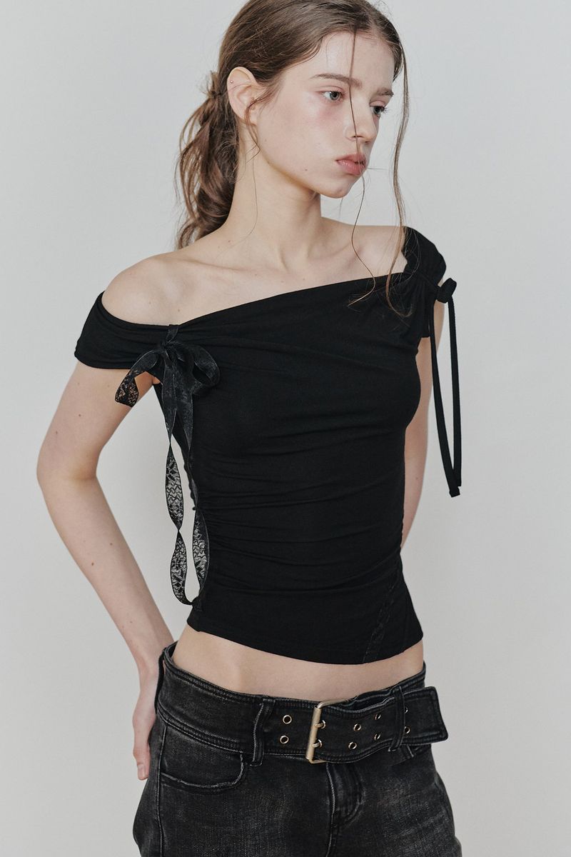 ANGEL STRAP TOP black