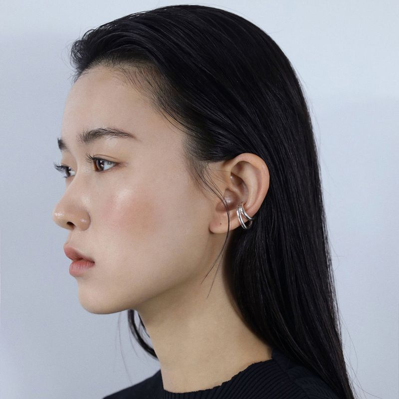 【MADE】 Two lines earcuff glossy