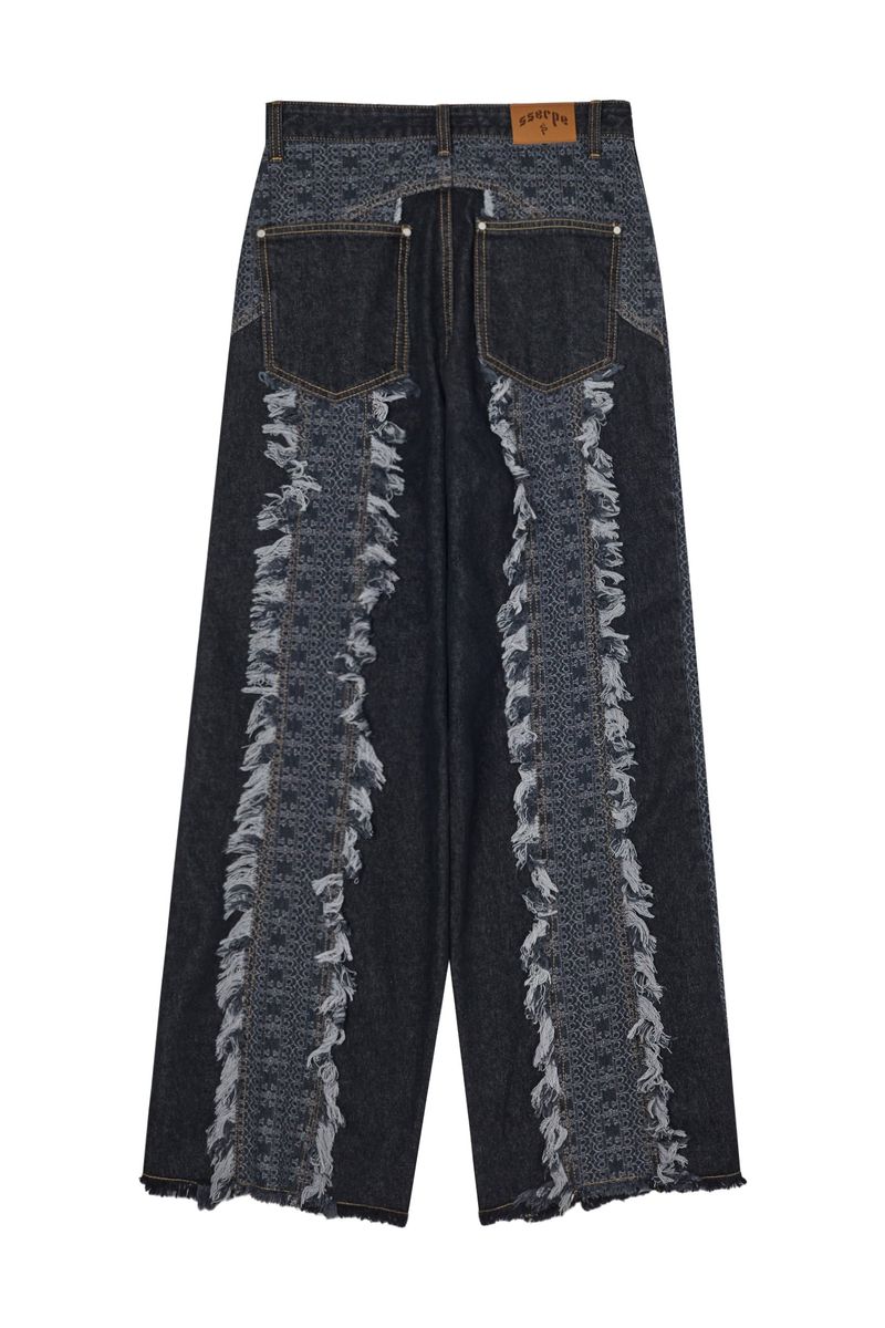 Wind Vagabond Denim Pants Black