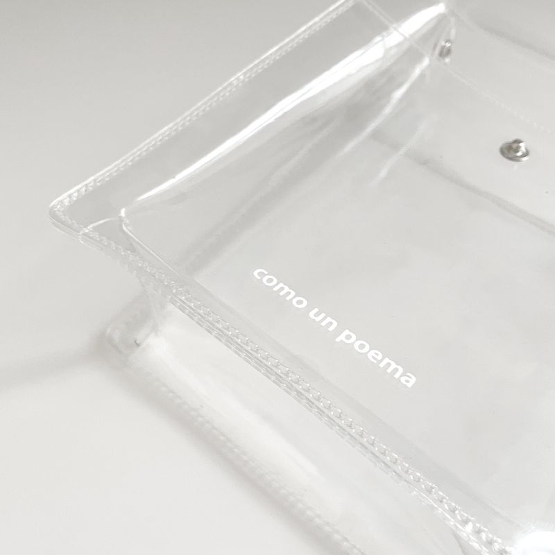 Clear pvc strap pouch_gliter