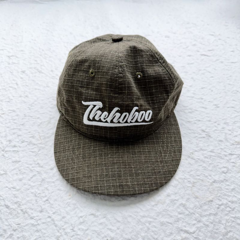 FADE MEET（フェードミート）の「Army Grey Grid Embroidered Cap（Hats）」