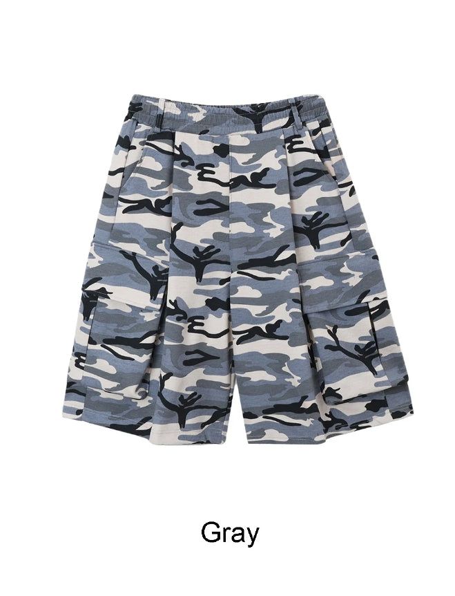 Pael Camo Cargo Bermuda Pants
