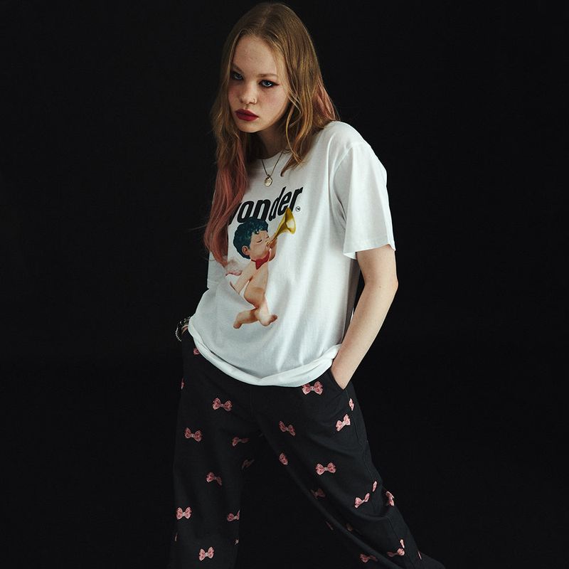 wonder visitor（ワンダービジター）の「Punk Angel overfit T-Shirt（Tops）」