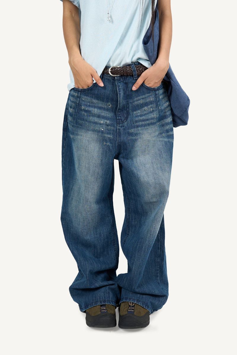 Raucohouse（ラウコハウス）の「Brushed Slub Wide Denim Pants（Pants）」