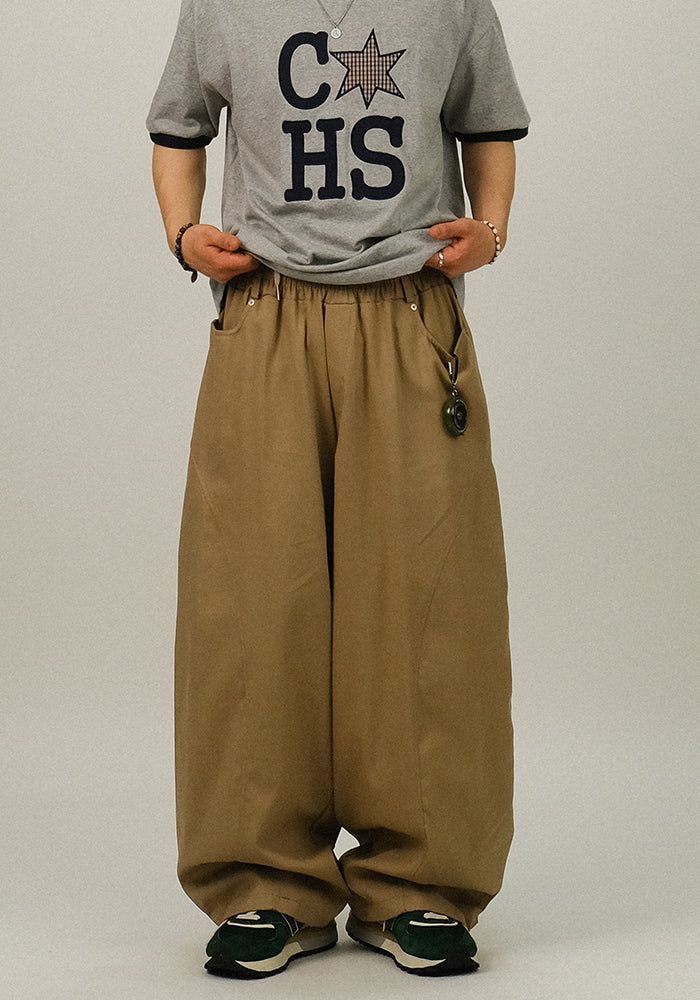 SEMIKAJI（セミカジ）の「OW Twiil Cotton Bijo Side Snap Balloon Pants（Pants）」