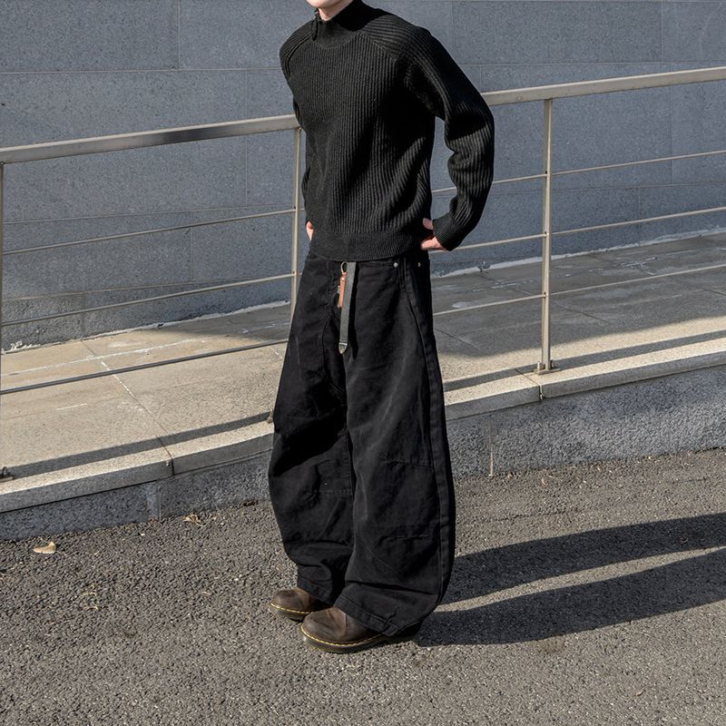 Niv Shoulder Zip-Up Regular Knit