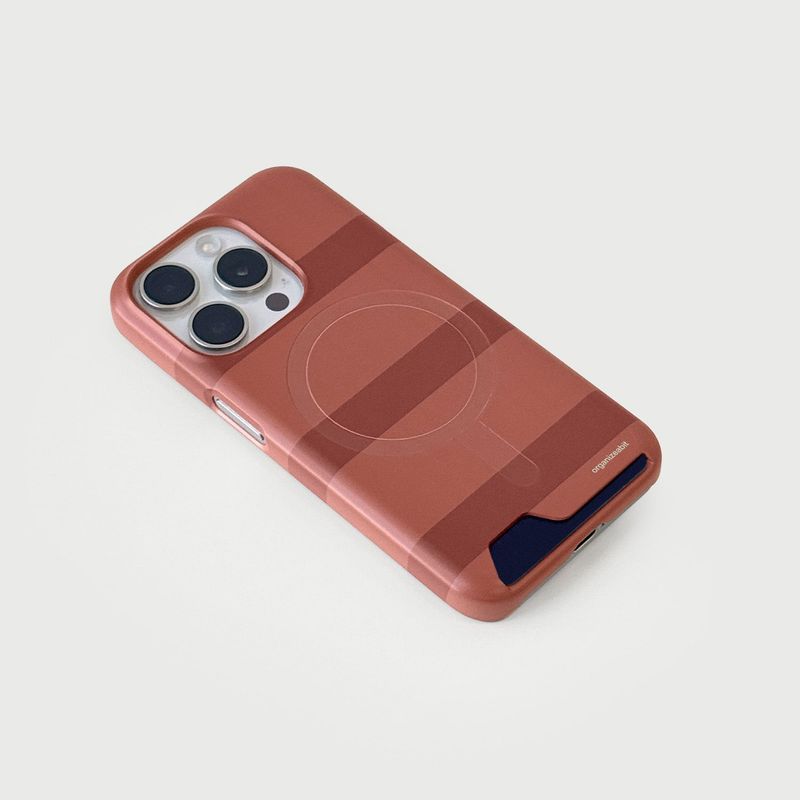 stripe phone case (brown)