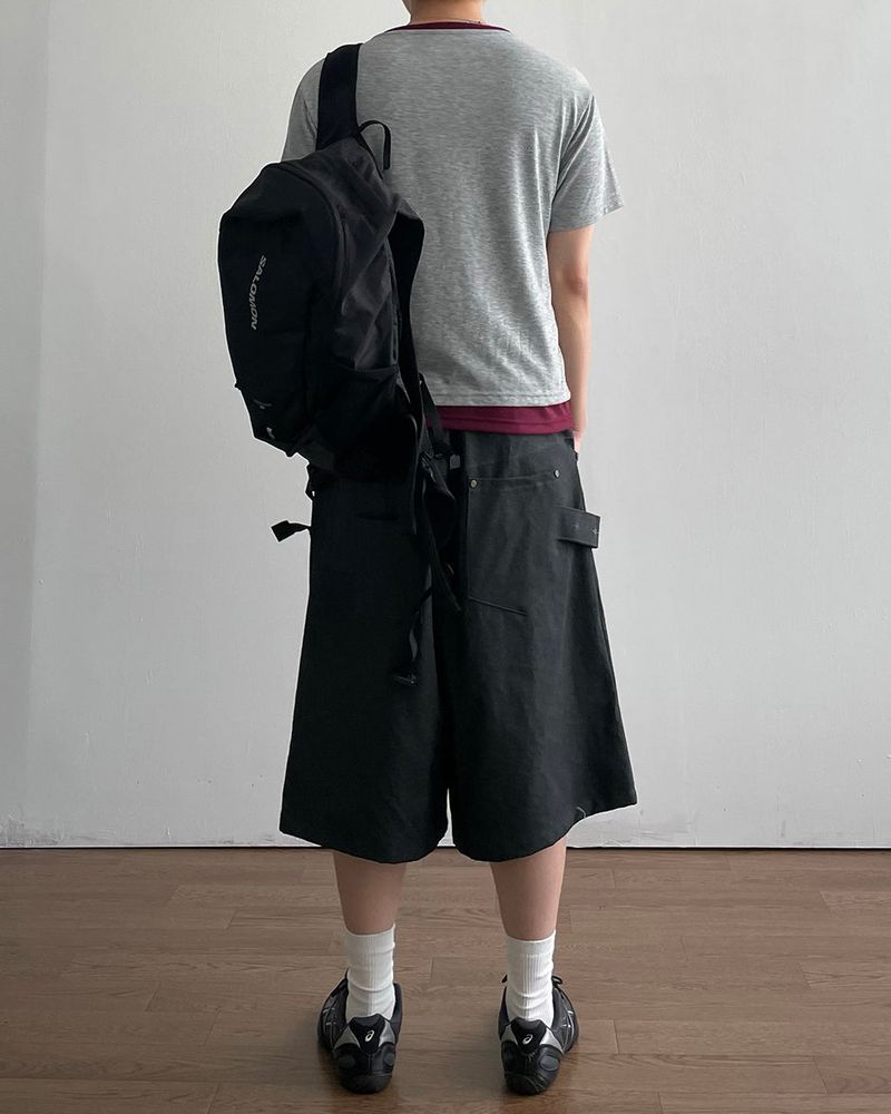 Solty Strap Bermuda Pants