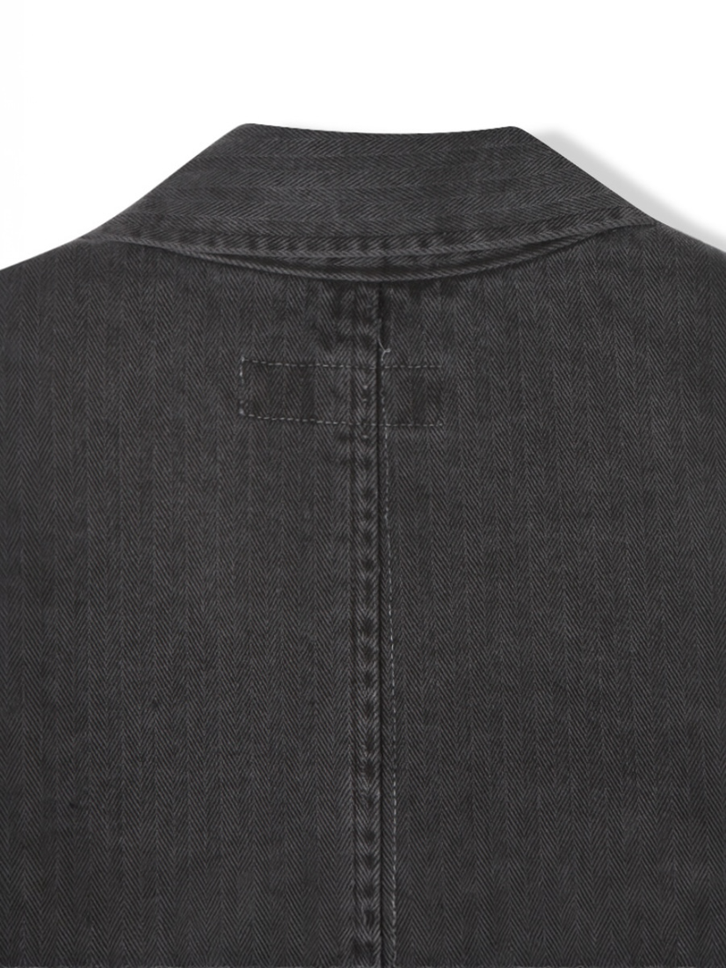 herringbone pigment work jacket