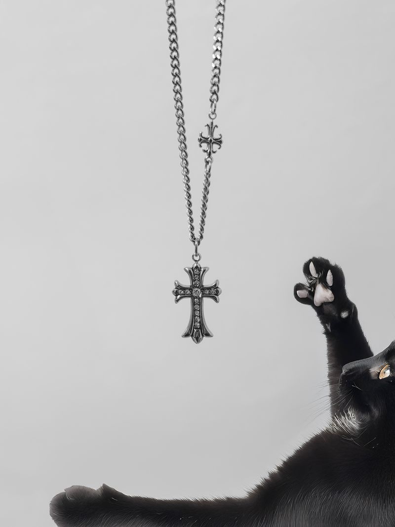 Y2K Vintage Cross (OOKI) Necklace