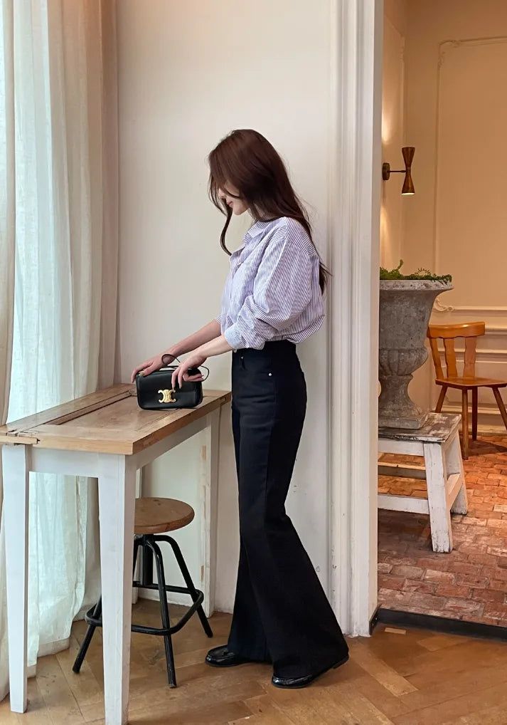 Kota Center Crease Slim Long Bootcut Pants