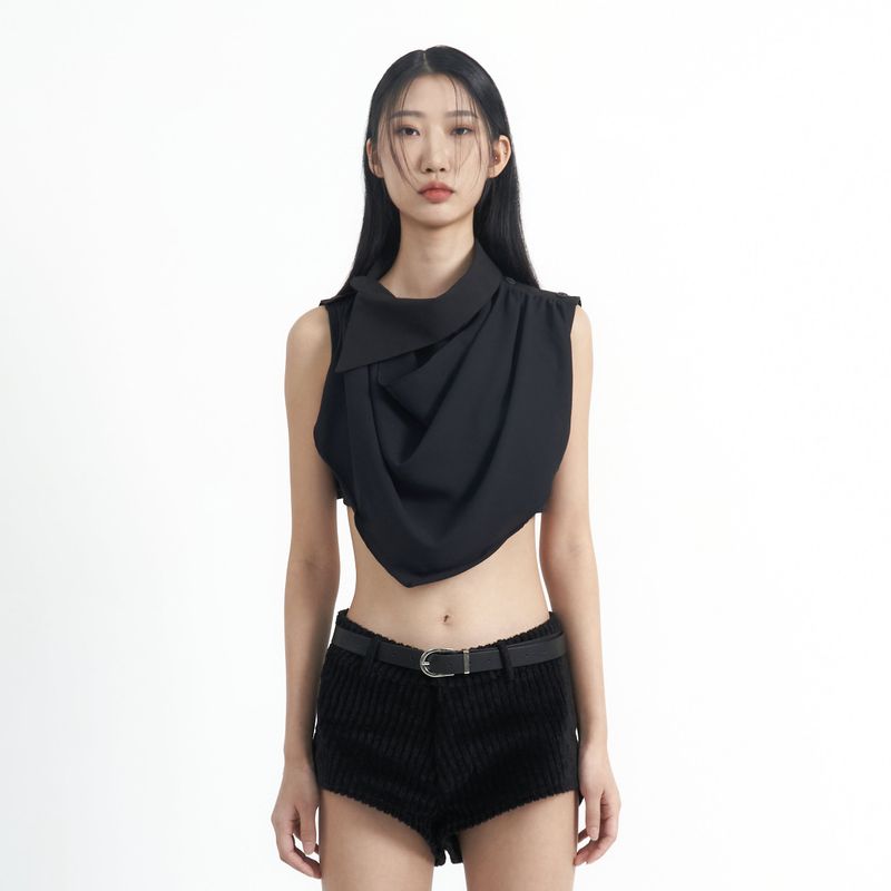 Unballanced Collar Top