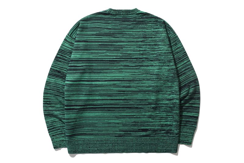 BUTTON SLEEVE KNIT TOP_MELANGE MINT