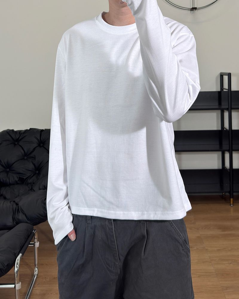 Pre Supima Cropped Long Sleeve