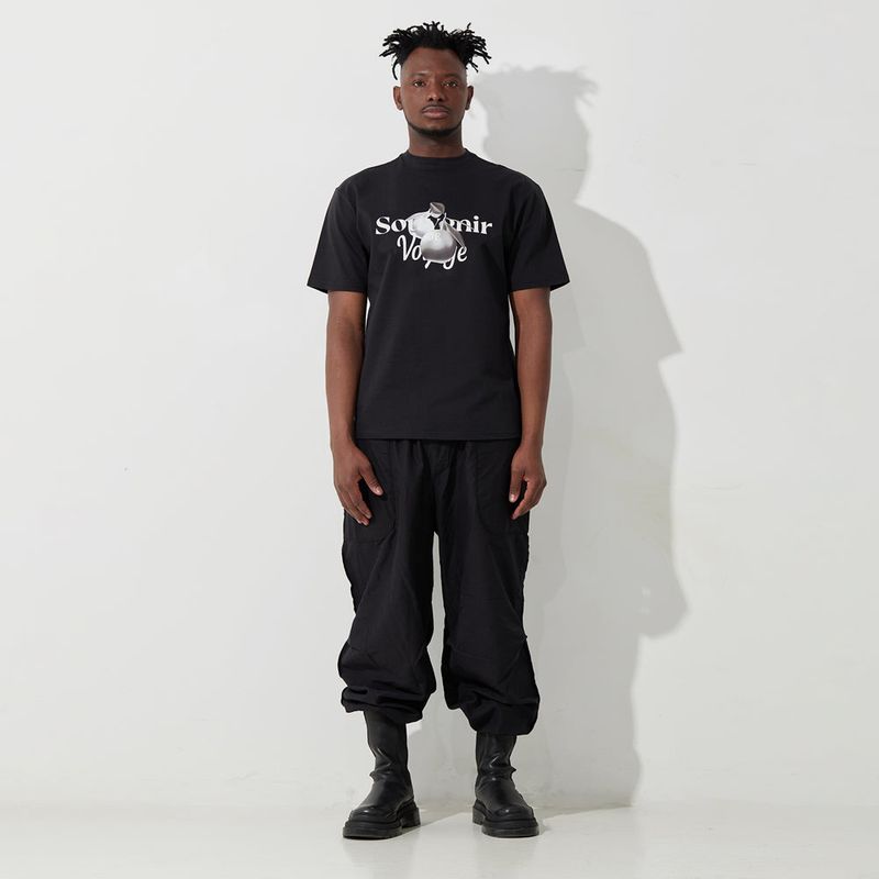 Silver Apple T-shirt (Black)