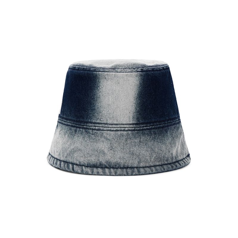 VA Stud Over Dying Denim Drop Bucket Hat / Indigo