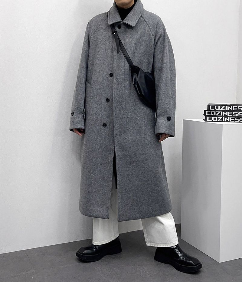 COZINESS（コジネス）の「TW Regular Balmacan Wool Coat (3colors)（Jackets/Outerwear）」