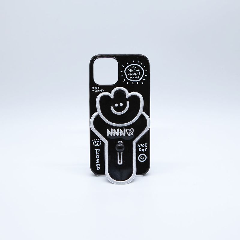 SUN CASE FLOWER PATCH BLACK