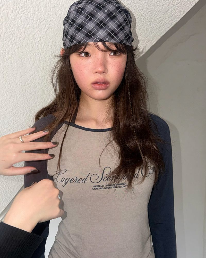 BEIDELLI（ベイデリー）の「[ORIGINAL] Phase Two-Tone Raglan Long Sleeve T-Shirt（Tops）」