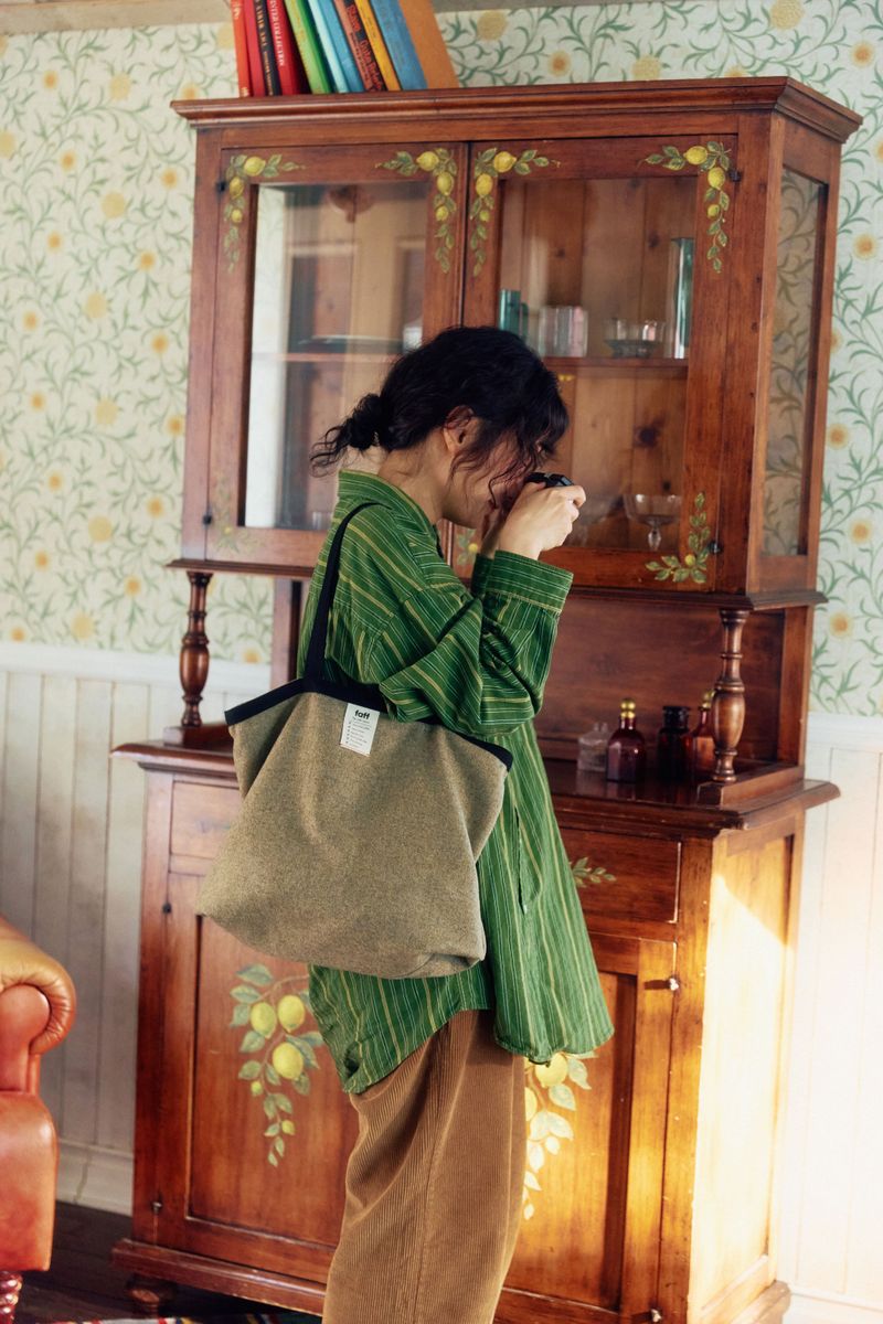 Shopper bag Wool Olive