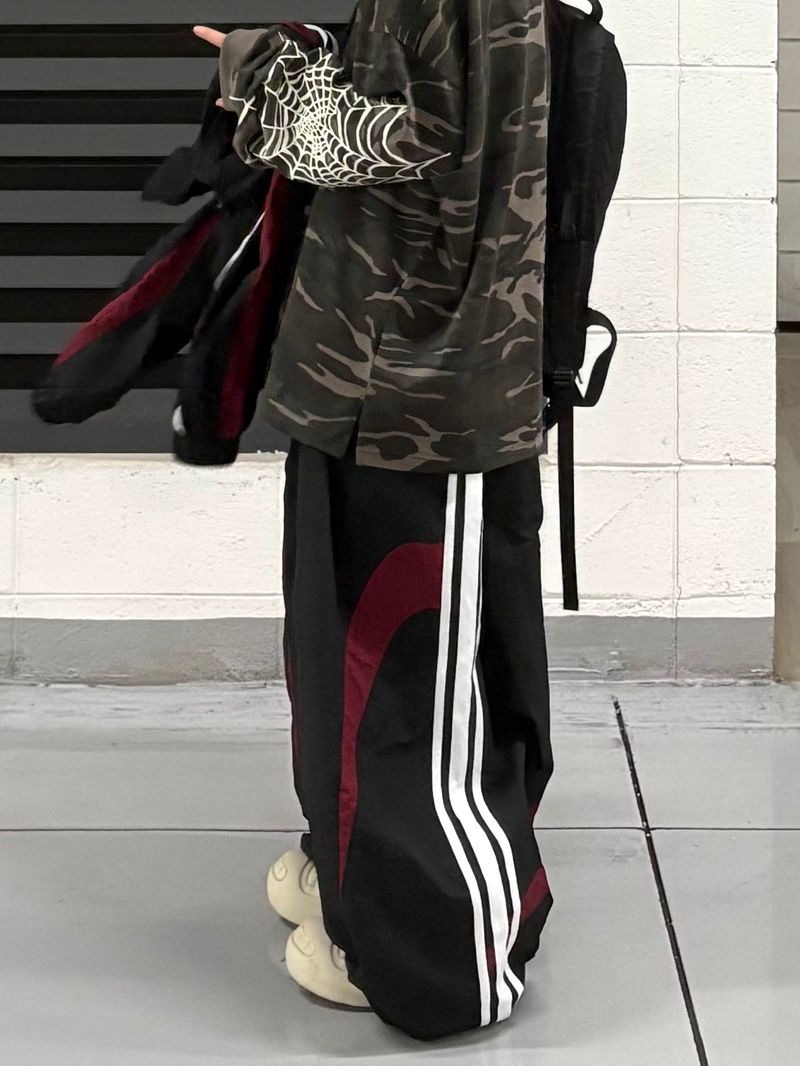 sweep mesh nylon pants