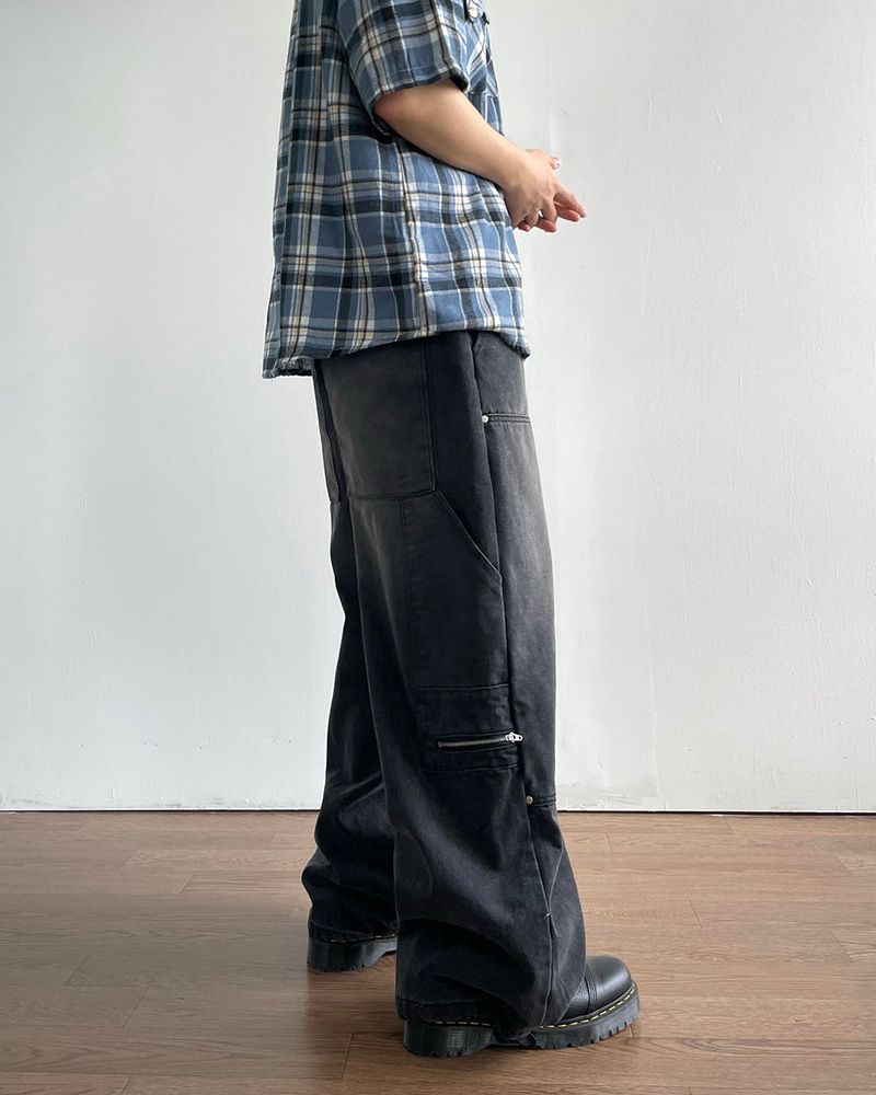 Leaf Double Knee Denim Pants