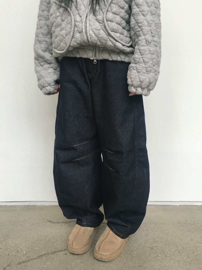 Core Non-Fade Curved Balloon Denim (1c)