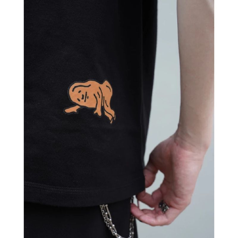 PEANUT STAIN - Poop Black Boxy Tshirt