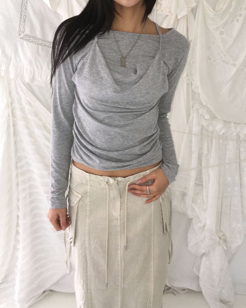 Pigment long skirt