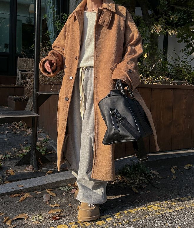 Posey Wool Balmacaan Coat